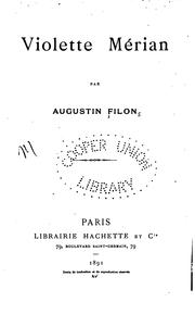 Cover of: Violette Mérian