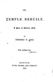 Cover of: The Temple Rebuilt: A Poem of Christian Faith