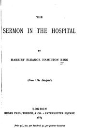 The sermon in the hospital by Harriet Eleanor Baillie-Hamilton King