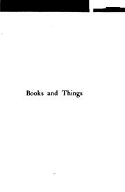 Cover of: Books and Things: A Collection of Stray Remarks