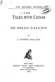 Cover of: Talks with Caesar: De Bello Gallico
