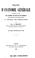 Cover of: Traité d'anatomie générale: comprenant l'étude des systèmes, des tissus et des éléments...