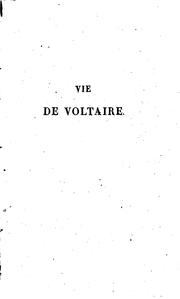 Cover of: Vie de Votaire