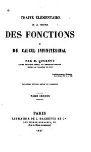 Cover of: Traité élémentaire de la théorie des fonctions et du calcul infinitésimal