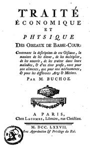 Cover of: Traité économique et physique des oiseaux de basse-cour: contenant la ...