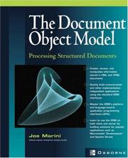Cover of: The Document object model by Joe Marini