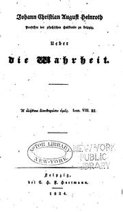 Cover of: Ueber die Wahrheit