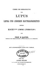 Cover of: Ueber die Behandlung von Lupus, Lepra und anderen Hautkrankheiten mittels Koch'scher Lymphe ...