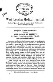 Cover of: West London Medical Journal