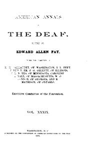 Cover of: American Annals of the Deaf