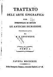 Cover of: Trattato dell'arte epigrafica