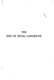 Cover of: The Son of Royal Langbrith: A Novel by William Dean Howells
