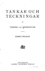 Cover of: Tankar och teckningar by Verner von Heidenstam