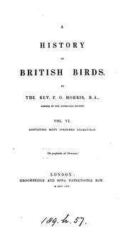 Cover of: A history of British birds by 