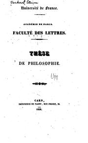 Cover of: Thèse de philosophie