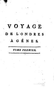 Cover of: Voyage de Londres à Gênes: passant par l'Angleterre, le Portugal, l'Espagne ...