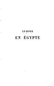 Cover of: Un hiver en Egypte