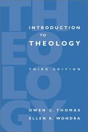 Cover of: Introduction to theology by Owen C. Thomas