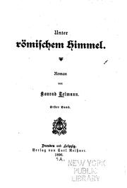 Cover of: Unter römischem Himmel