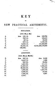 Cover of: Key to the New Practical Arithmetic: With Answers to Exercises in the New Elementary Arithmetic ...