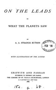 Cover of: On the leads; or, What the planets saw