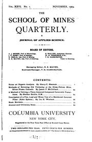 Cover of: The School of Mines Quarterly