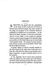 A History of the Bank of New York, 1784-1884 by Henry Williams Domett