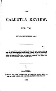 Cover of: Calcutta Review