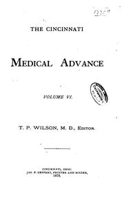 Cover of: The Medical Advance | 