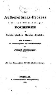 Der Aufbereitungs-prozess Gold- und silberhaltiger Pocherze im ... by Joseph Russegger