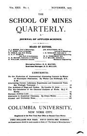 Cover of: The School of Mines Quarterly