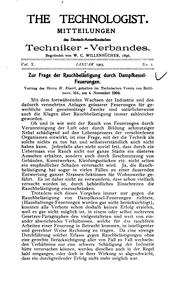 Cover of: The Technologist: Mitteilungen des Deutsch-amerikanischen Techniker-verbandes by 