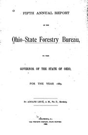 Cover of: Annual Report of the Ohio State Forestry Bureau, to the Governor of the State of Ohio, ... | 