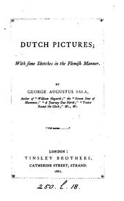 Cover of: Dutch pictures, with some sketches in the Flemish manner by 