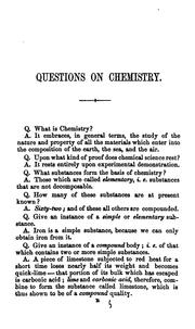 Cover of: A catechism on chemistry, including heat, magnetism and electricity | 
