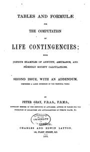 Cover of: Tables and Formulae for the Computation of Life Contingencies: With Copious ...