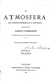 Cover of: La atmósfera: Los grandes fenómenos de la naturaleza by 