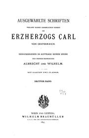 Cover of: Ausgewählte Schriften Weiland seiner kaiserlichen Hoheit des Erzherzogs Carl von Oesterreich ...