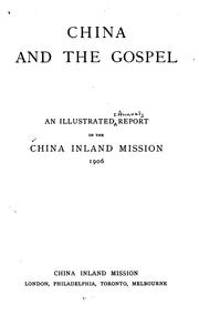 Annual Report of the China Inland Mission by China Inland Mission