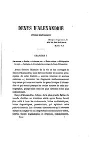 Cover of: Denys d'Alexandrie: étude d'histoire religieuse