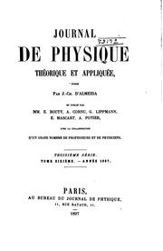 Cover of: Journal de physique théorique et appliquée