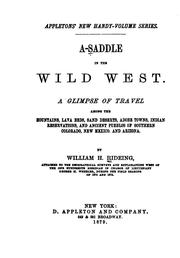Cover of: A-saddle in the Wild West: A Glimpse of Travel Among the Mountains, Lava Beds, Sand Deserts ...