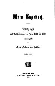 Mein Tagebuch: Auszüge aus Aufschreibungen der Jahre 1811 bis 1861 by Franz von Andlaw