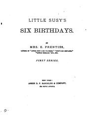 Cover of: little susy's six birthdays by 