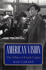 Cover of: American vision: the films of Frank Capra