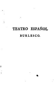 Cover of: Teatro español burlesco, ó quixote de los teatros
