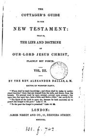 Cover of: The cottager's guide to the New Testament by 