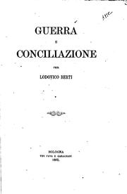 Cover of: Guerra e conciliazione