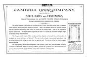 Cover of: Sections of Steel and Iron Rails, Manufactures by Cambria Iron Company ...