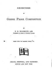 Cover of: Exercises in Greek Prose Composition: Based Upon the Anabasis, Book I-III.